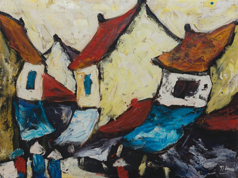 Tranh Sơn Dầu Phố Cổ